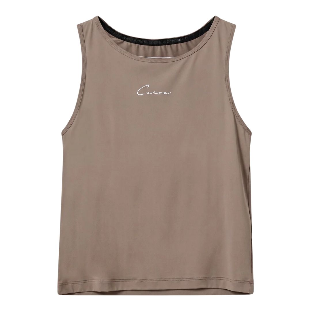 Cuera Oncourt Regular Tank Top Women Taupe